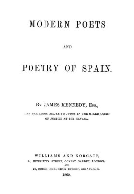 Modern Poets and Poetry of Spain