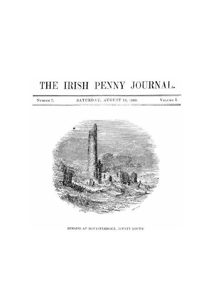 The Irish Penny Journal, Vol. 1 № 07, 15 серпня 1840 р