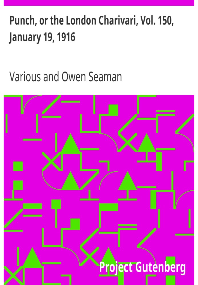 Панч, або Лондонський чаріварі, том. 150, 19 січня 1916 р