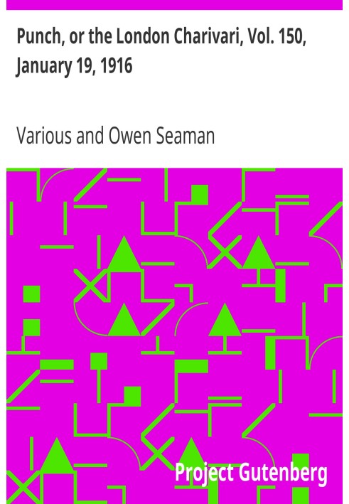 Панч, або Лондонський чаріварі, том. 150, 19 січня 1916 р