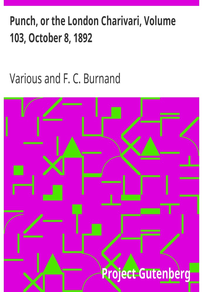 Панч, або Лондонський чаріварі, том 103, 8 жовтня 1892 р
