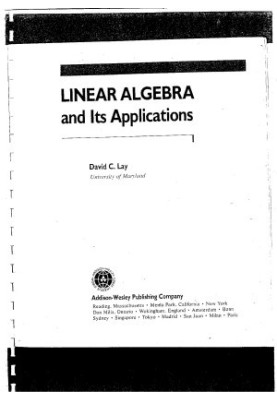 Linear Algebra and Its Applications