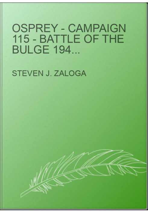 Osprey - Campaign 115 - Battle of the Bulge 1944 (1): St Vith and the Northern Shoulder