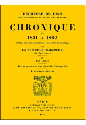 Chronicle from 1831 to 1862, Volume 4 (of 4)