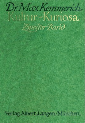 Cultural Curiosities, Second Volume