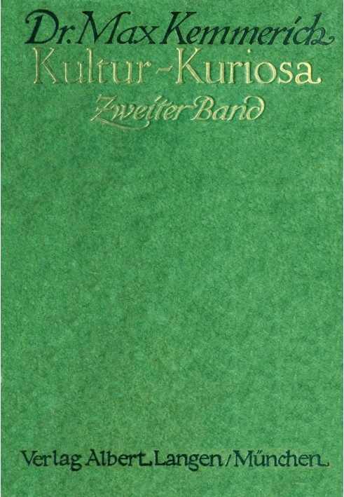 Cultural Curiosities, Second Volume