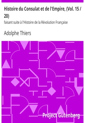 История консульства и Империи (Том 15/20) после истории Французской революции