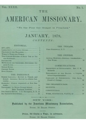 Американський місіонер — том 32, № 01, січень 1878 р