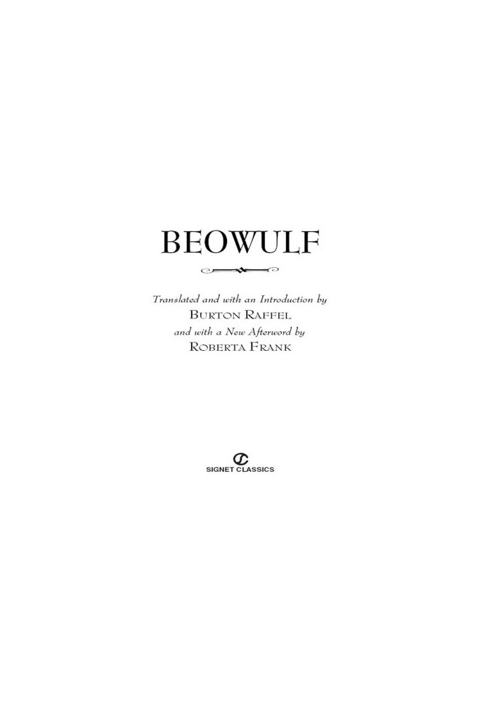 Beowulf (Signet Classics)