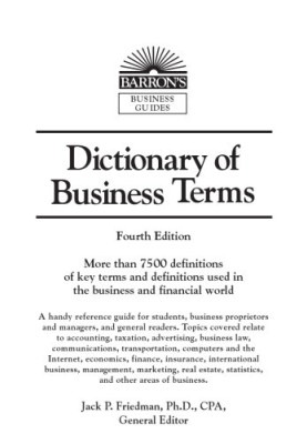 Dictionary of Business Terms