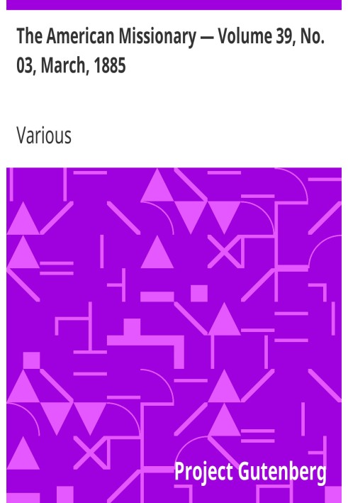 Американський місіонер — том 39, № 03, березень 1885 р
