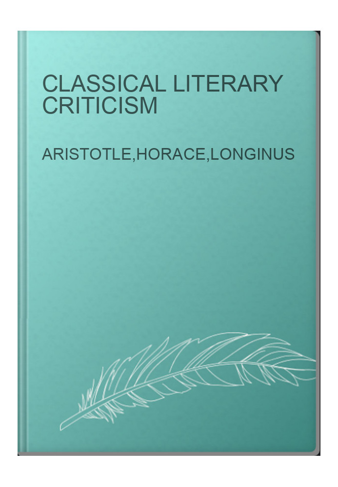Classical Literary Criticism