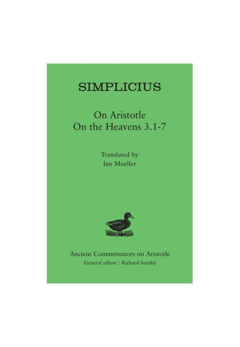 Simplicius : on Aristotle on the heavens 3.1-7