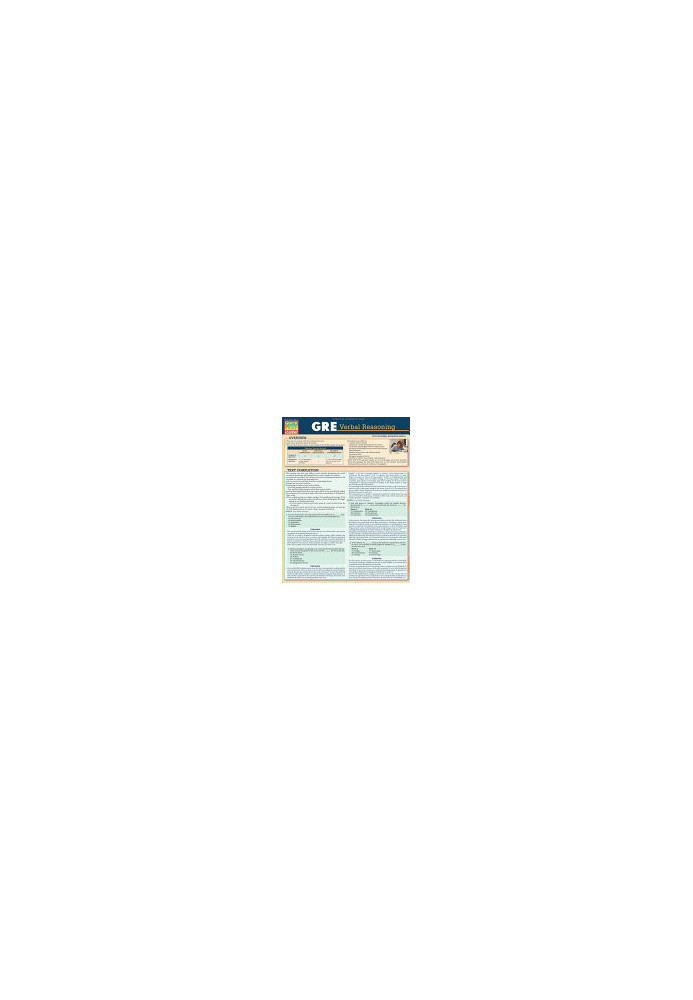 GRE - Verbal Reasoning (Quick Study Academic)