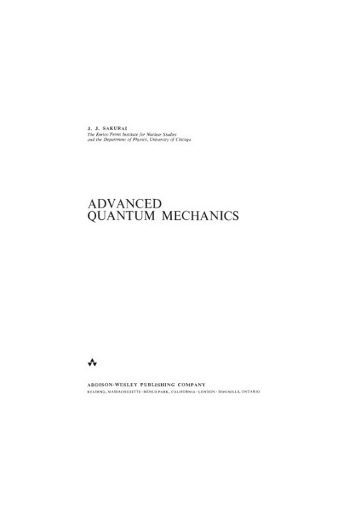 Advanced Quantum Mechanics