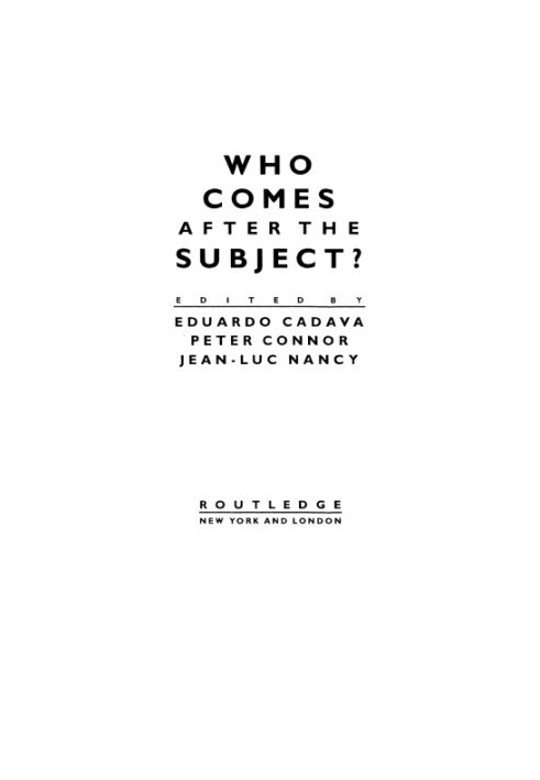 Who Comes After the Subject?