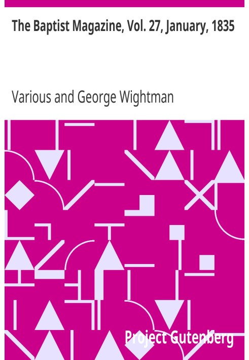 Баптистский журнал, Vol. 27 января 1835 г.