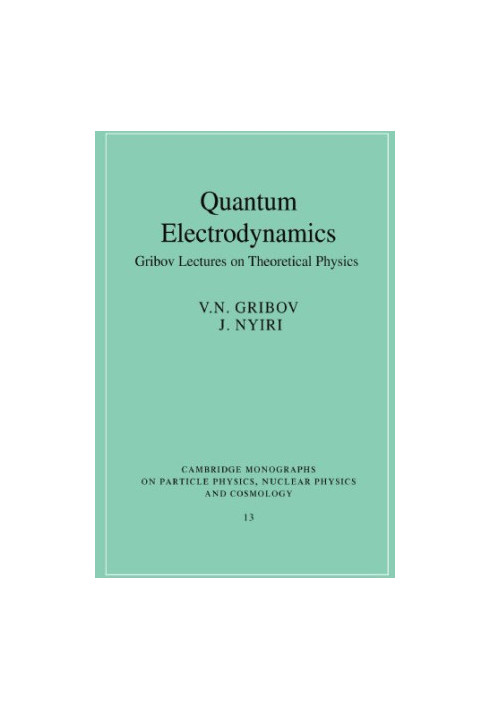 Gribov's lectures on quantum electrodynamics
