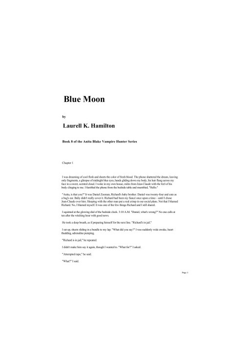 Blue Moon (Anita Blake, Vampire Hunter, 08)