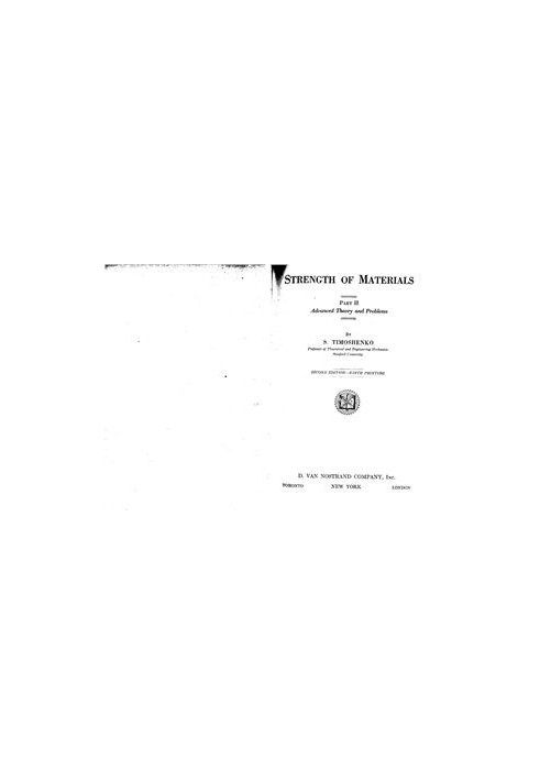 Strength Of Materials. Parts II