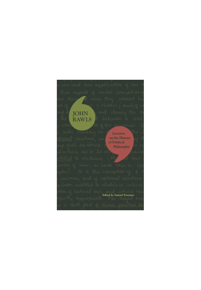 Lectures on the History of Political Philosophy
