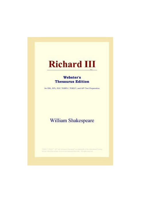 Richard III (Webster's Thesaurus Edition)
