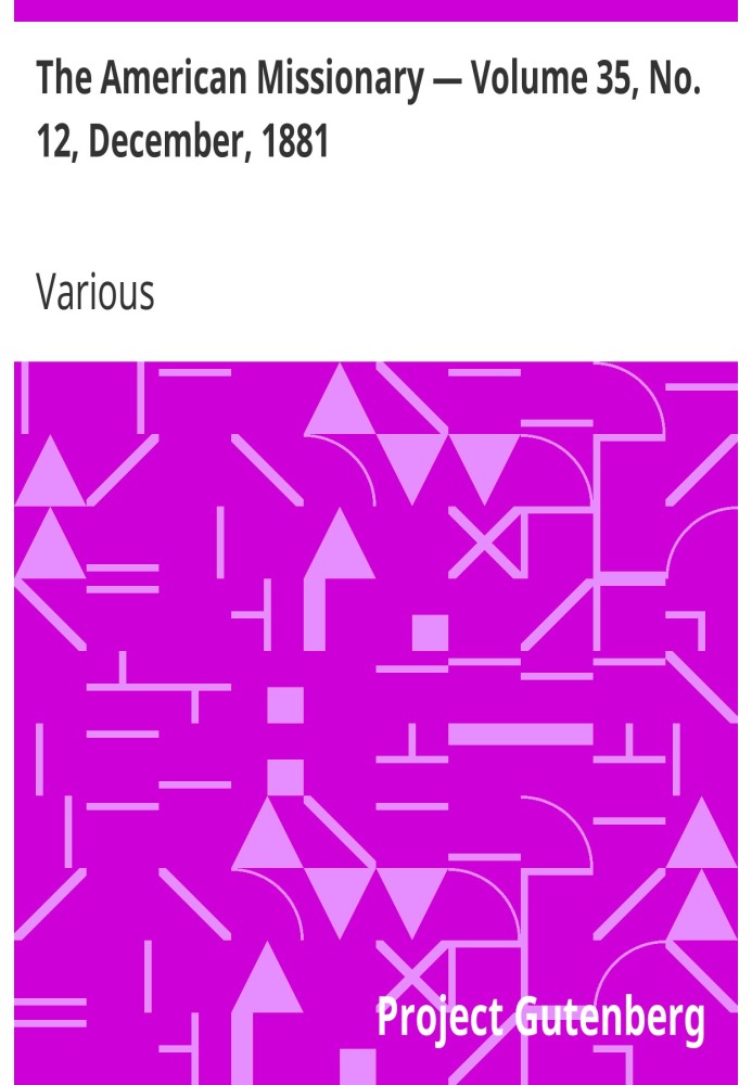Американський місіонер — том 35, № 12, грудень 1881 р