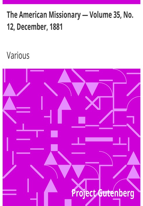Американський місіонер — том 35, № 12, грудень 1881 р