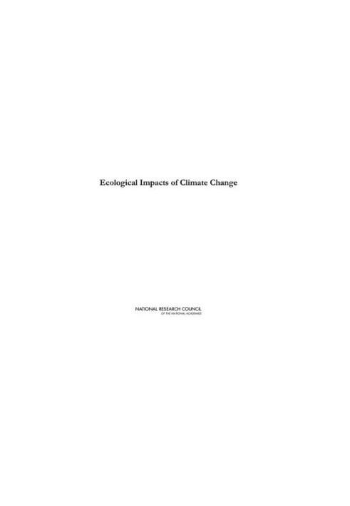 Ecological Impacts of Climate Change.