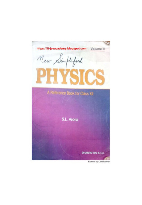 New Simplified Physics : A Reference Book for Class 12 Vol 2