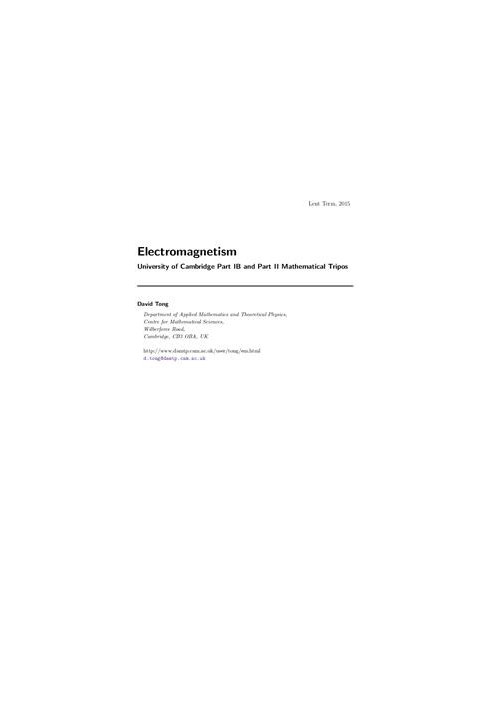 Electromagnetism