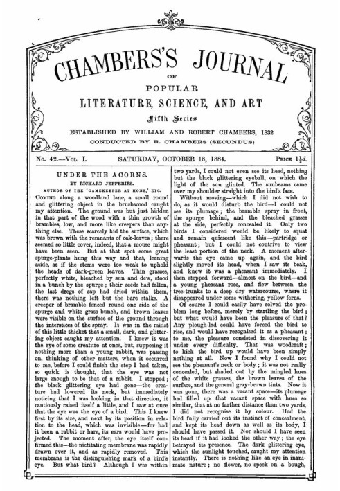 Chambers's Journal of Popular Literature, Science, and Art, Fifth Series, No. 42, Vol. I, October 18, 1884