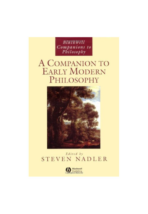 A Companion to Early Modern Philosophy