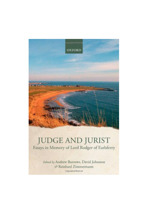 Judge and Jurist: Essays in Memory of Lord Rodger