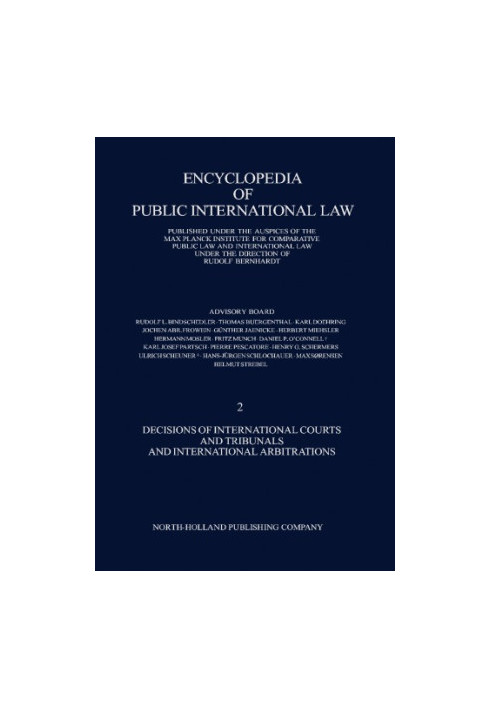 Encyclopedia of public international law