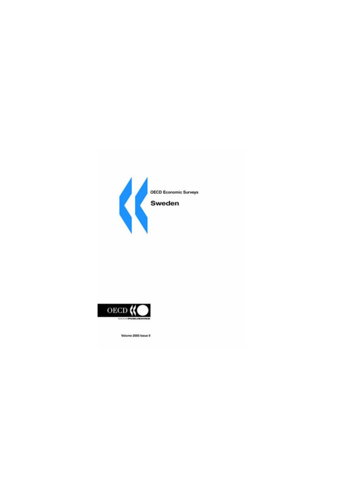OECD Economic Surveys - Sweden - Volume 2005 Issue 9