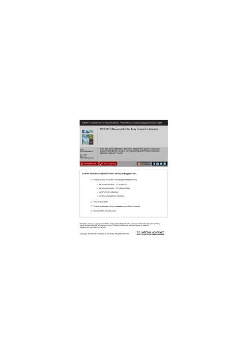 2011-2012 Assessment of the Army Research Laboratory