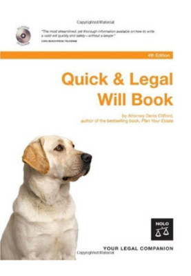Quick, Legal Will Book, 4th edition