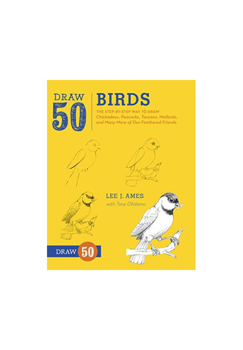 Draw 50 Birds: The Step-by-Step Way to Draw Chickadees, Peacocks, Toucans, Mallards, and Many More of Our Feathered Friends