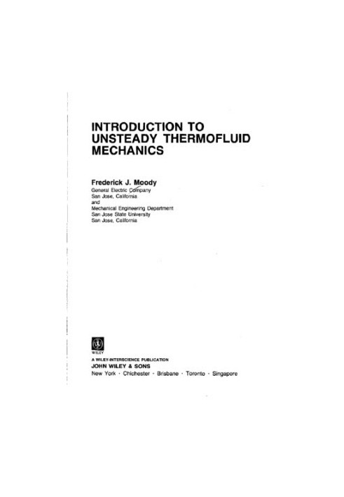 Introduction to Unsteady Thermofluid Mechanics