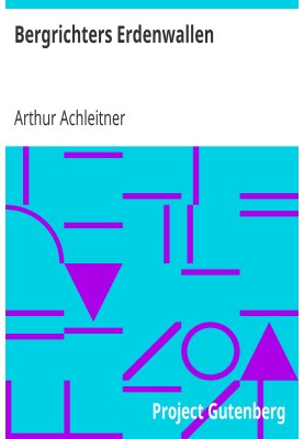 Bergrichter's earth walls