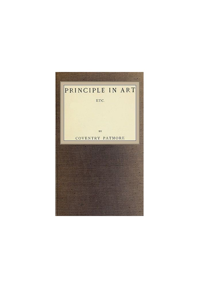 Principle in Art, Etc.