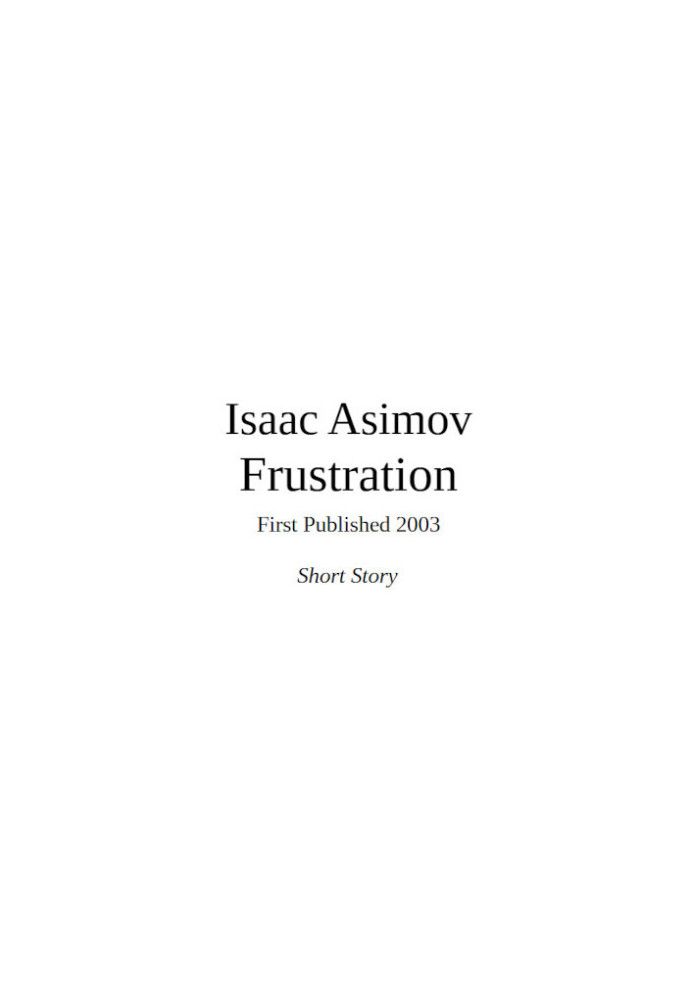 Frustration