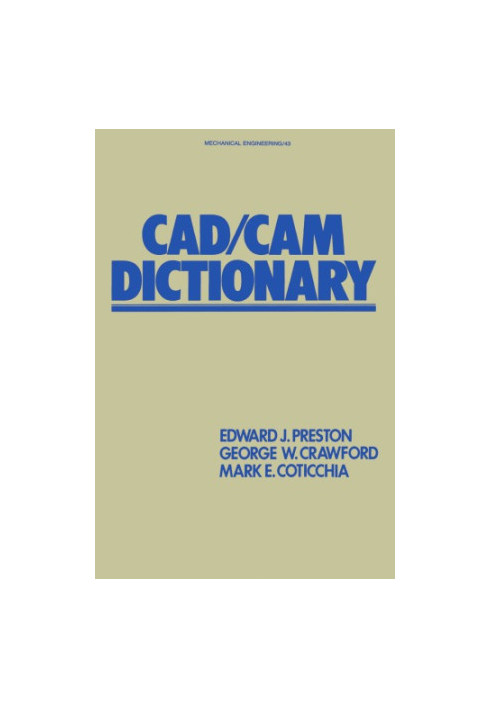 CAD/CAM dictionary