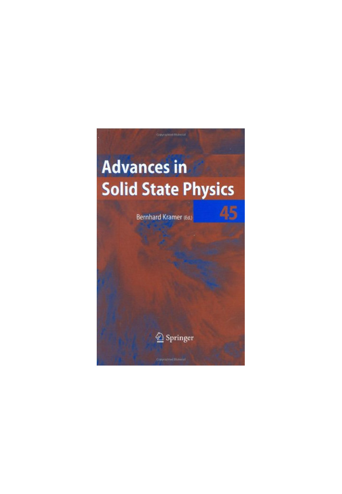Advances in Solid State Physics, Vol. 45 (Advances in Solid State Physics)