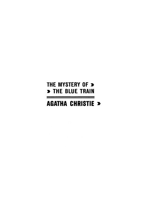The Mystery of the Blue Train