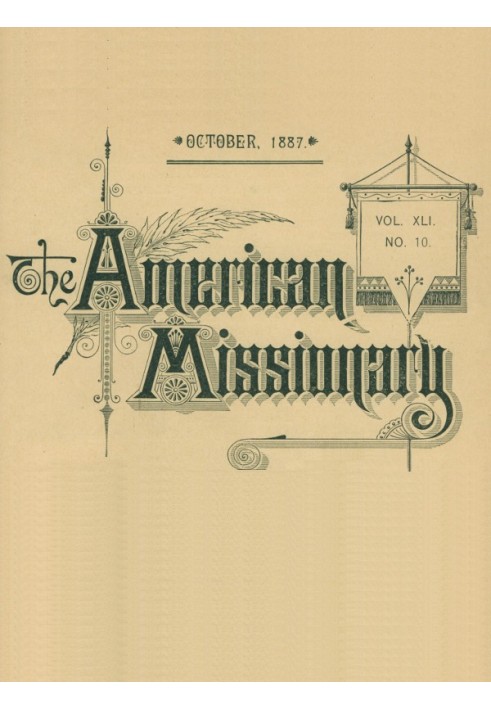 Американський місіонер — том 41, № 10, жовтень 1887 р