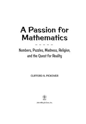 A Passion for Mathematics - Numbers, Puzzles, Madness, Religion, and the Quest for Reality