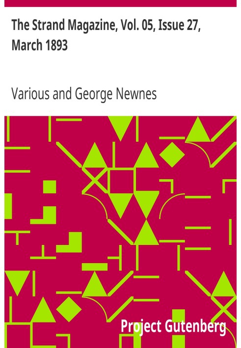 Журнал Strand, Vol. 05, випуск 27, березень 1893 р. Ілюстрований щомісячник