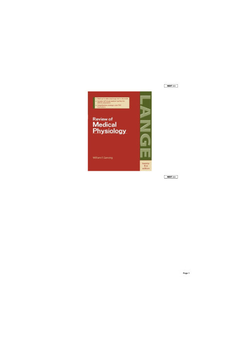 Review of Medical Physiology